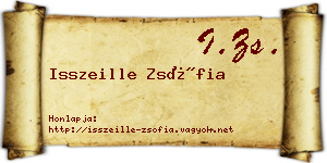 Isszeille Zsófia névjegykártya
